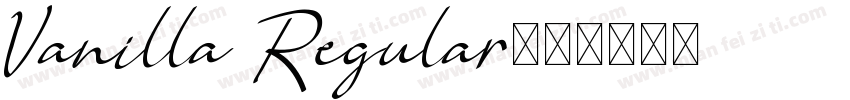Vanilla Regular字体转换